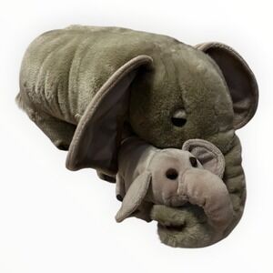 Toys R Us Animal Planet Asian Elephant Mother and Baby‎ Calf Plush 2000 Vintage